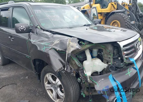 2013 Honda Pilot Ex-L from USA, damaged, VIN 5FNYF4H58DB017760